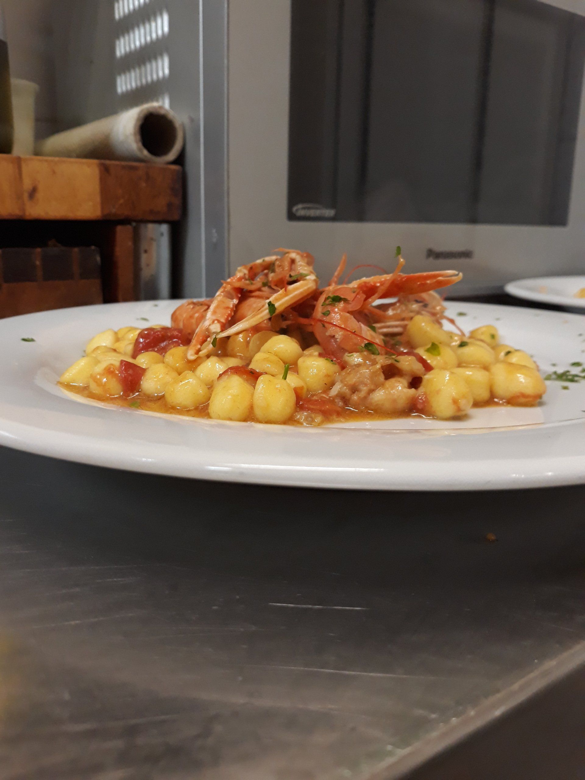 gnocchi con gamberi