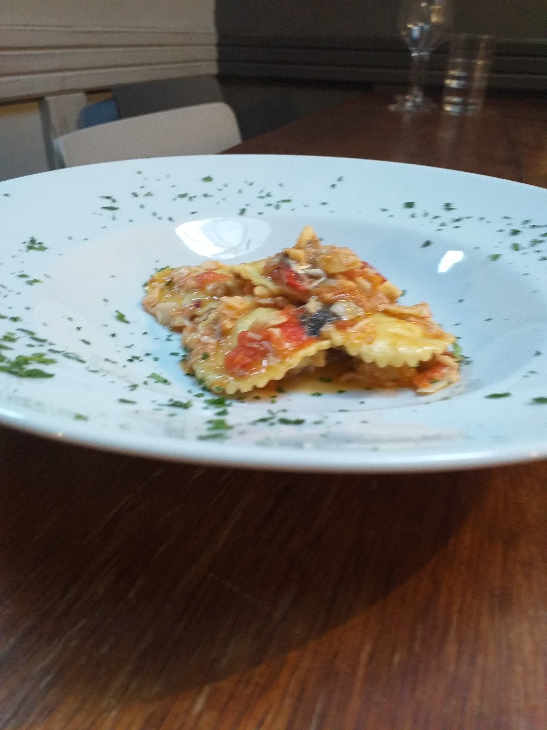 ravioli ripieni di pesce