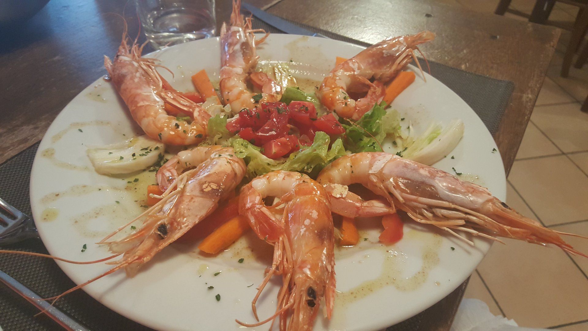 gamberi alla griglia