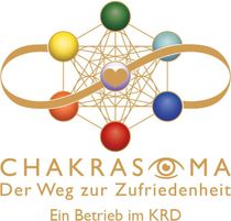 a logo for a company called chakrasoma der weg zur zufriedenheit