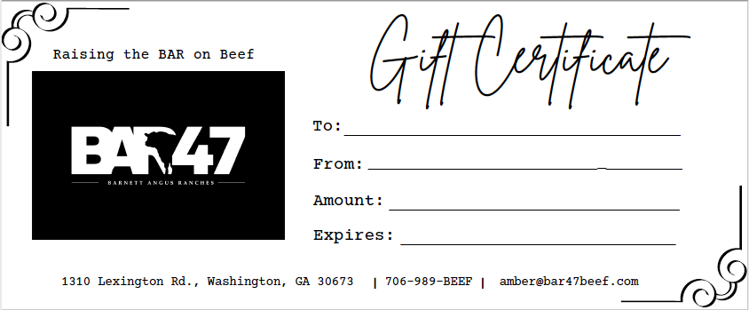 BAR47 Gift Certificate