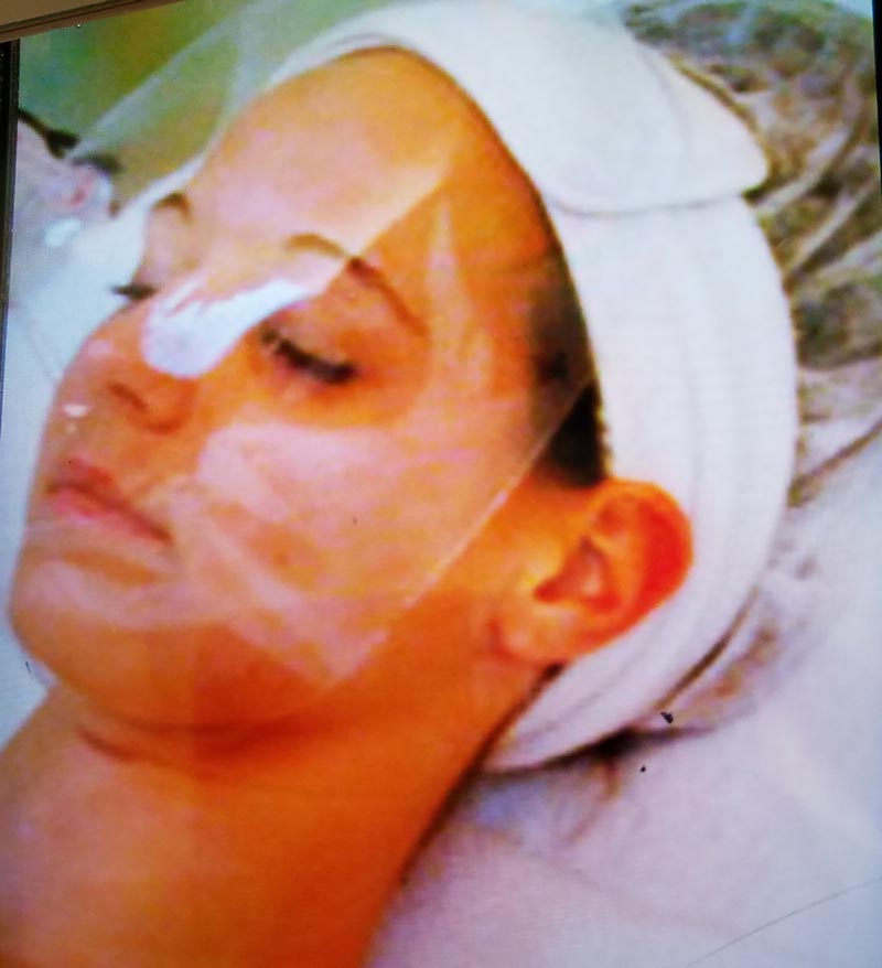 Facial Remedy — Women Having A Facial Treatment in Redding, CA