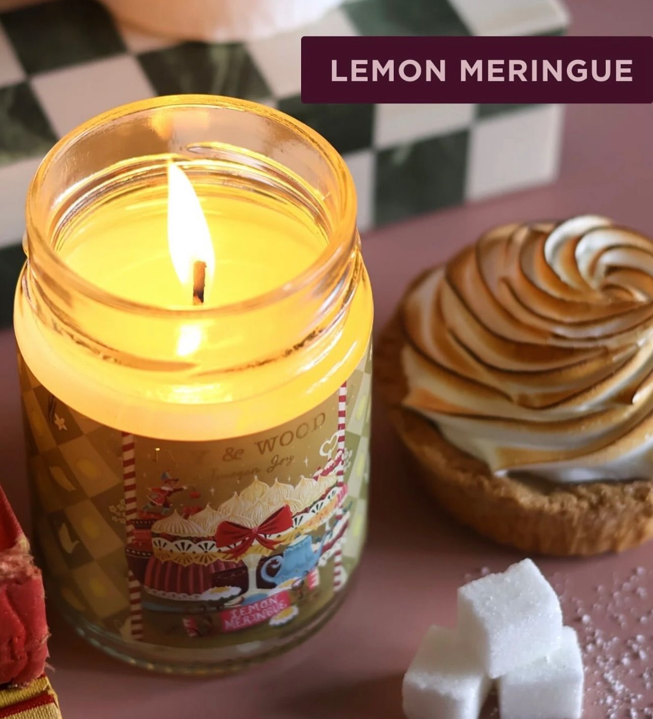 Lemon Meringue Christmas Candle