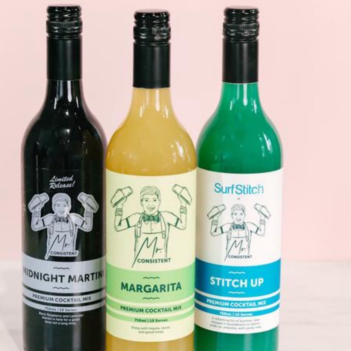 Three Bottles Of Premium Cocktails — Gourmet Foods In Central Highlands, QLD