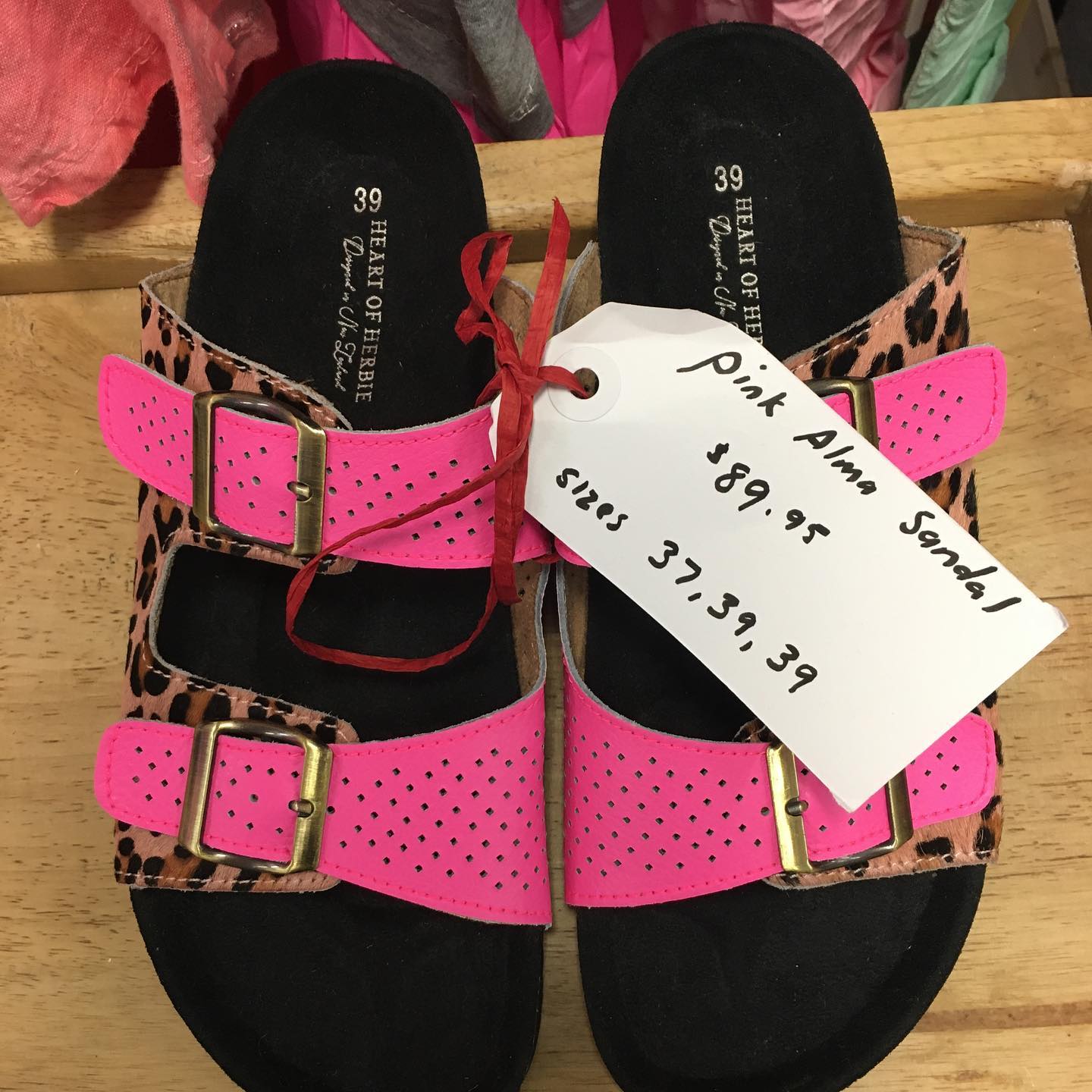 Pink Alma Sandal — Clothing In Central Highlands, QLD