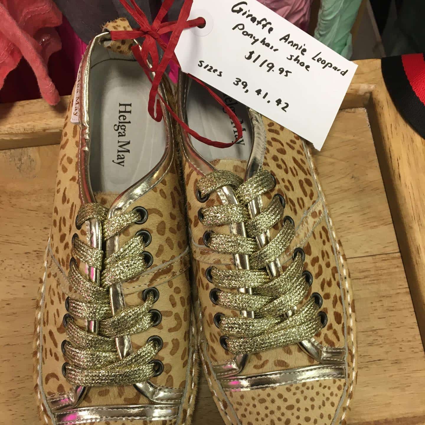 Giraffe Annie Leopard Pony Hair Shoe — Clothing In Central Highlands, QLD