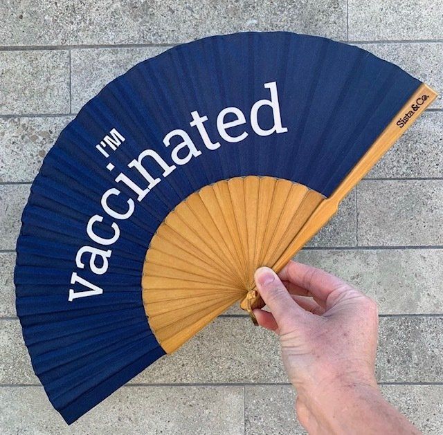 Blue Hand Fan — Homewares Store In Central Highlands,QLD