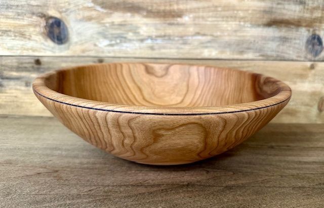 Hand carved Salad Bowl. #915 Black Cherry Salad Bowl.
Hand Carved by Daniel Price.