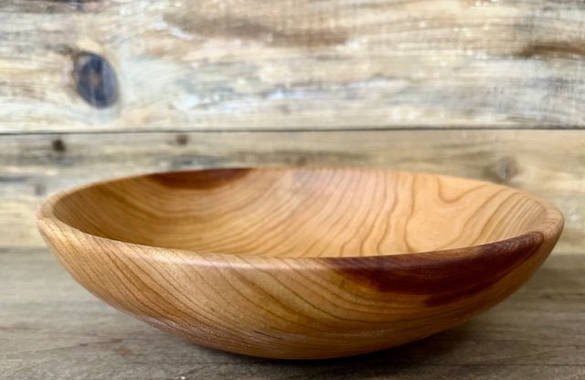 small black cherry salad bowl Canadian made wood salad bowl