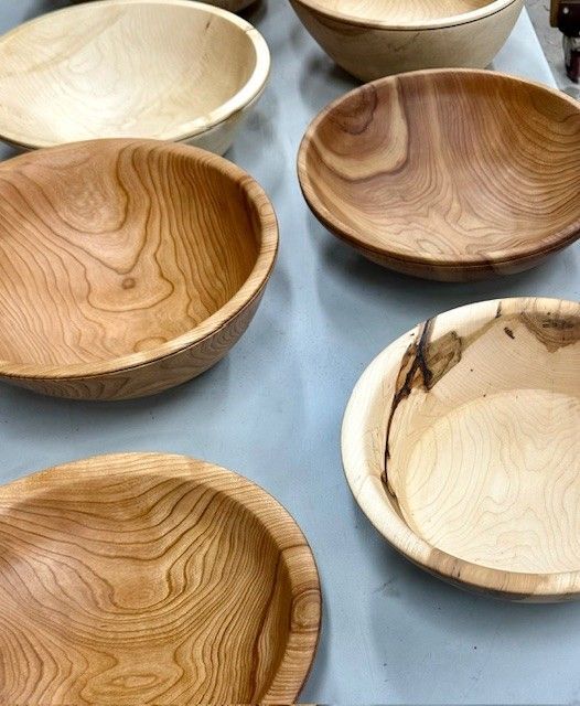 Salad bowls made in the Kawartha Lakes, Ontario.