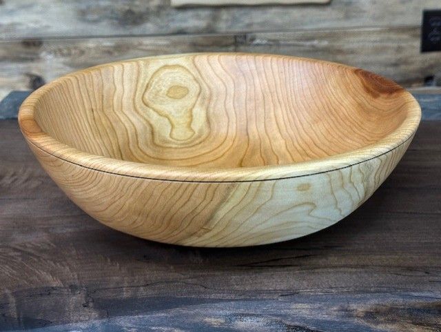 Cherry wood salad bowl