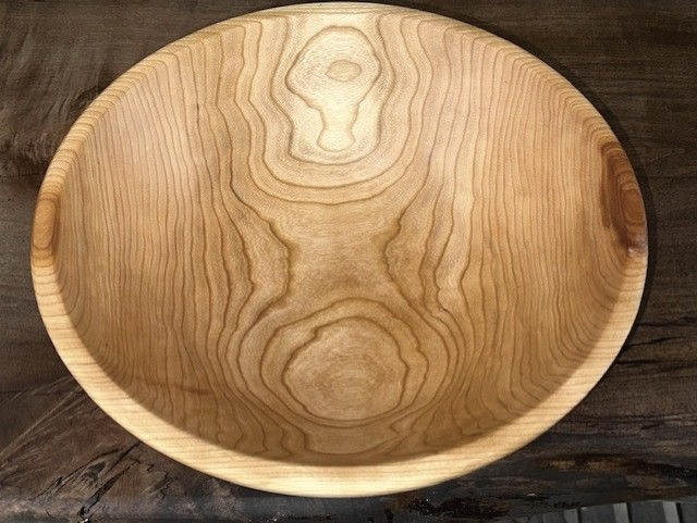 Kawartha Lakes Large Cherry Wood Salad Bowl.