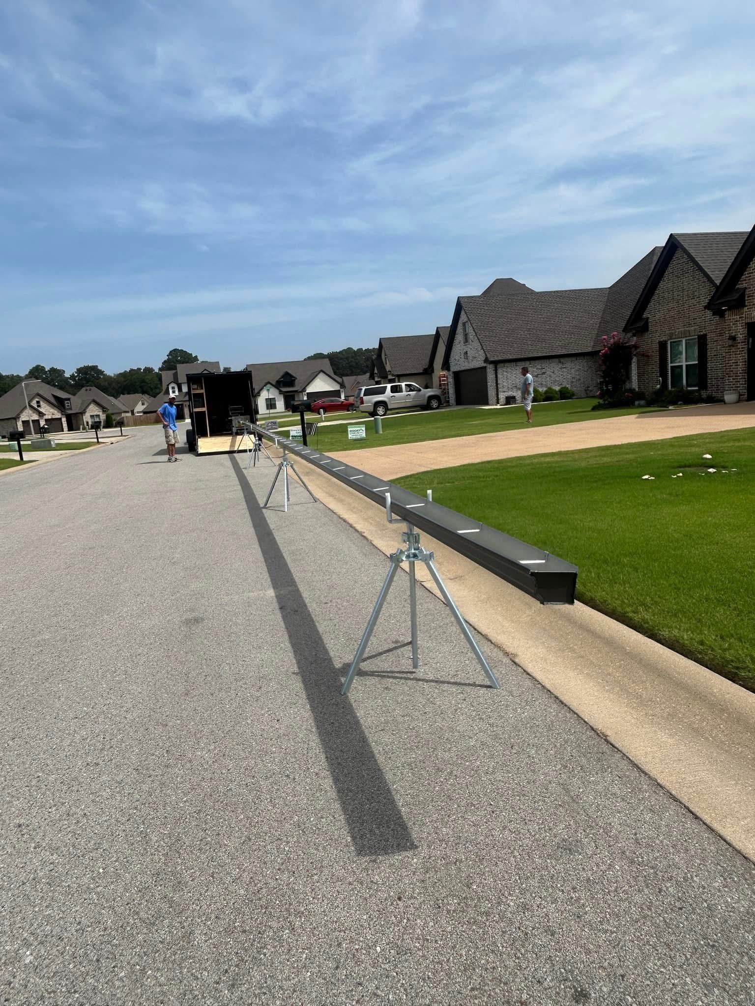 Seamless gutter installation in Brookland, AR