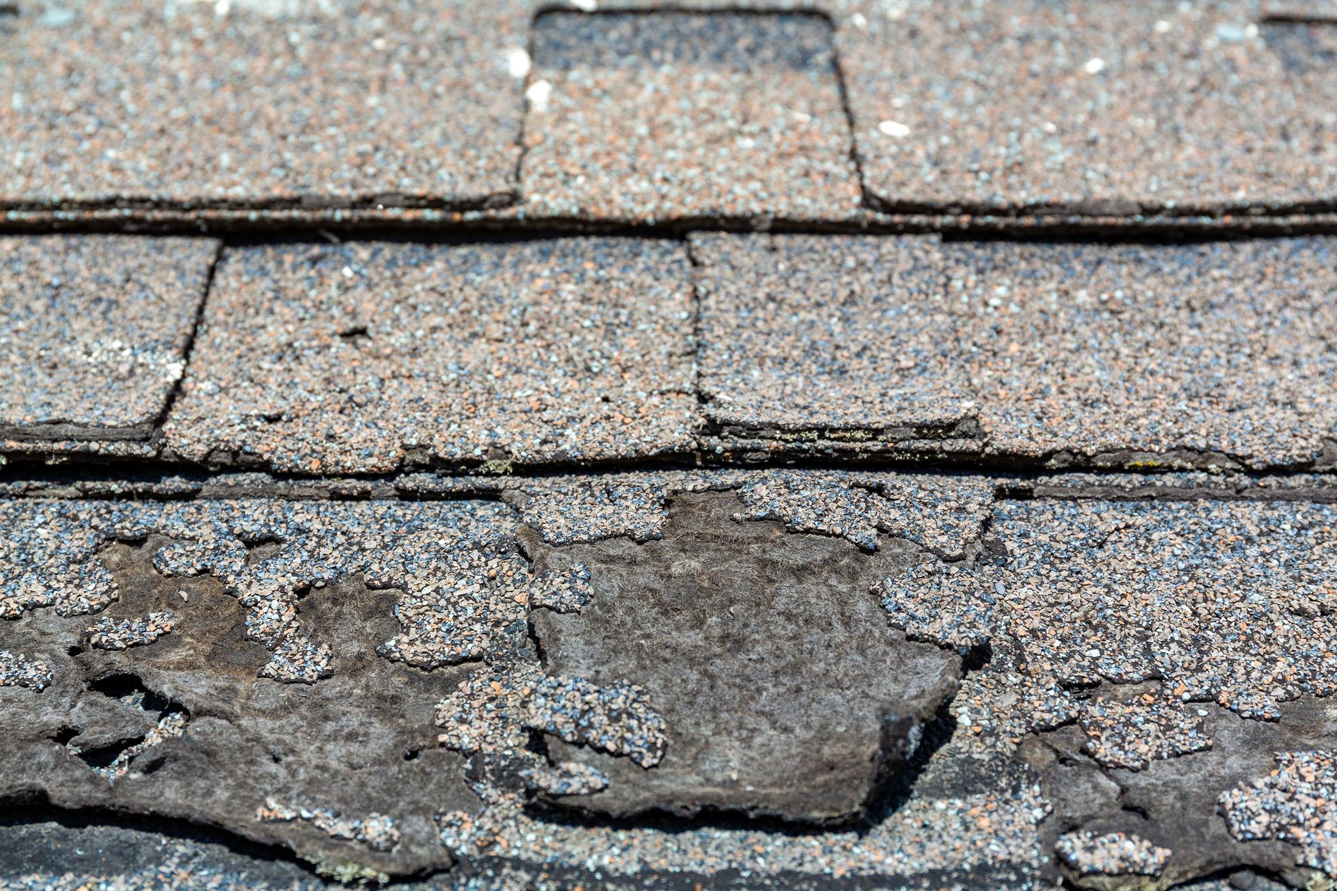 Asphalt shingle damaged roof replacement in Brookland, AR