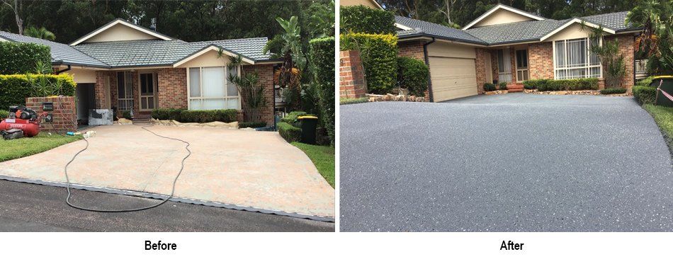 driveway resurfacing lake macquarie