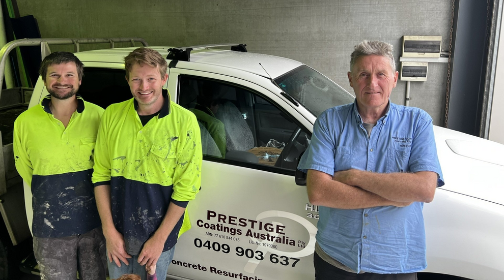 Ross and His Team — Bennetts Green, NSW — Prestige Coatings Australia Pty Ltd