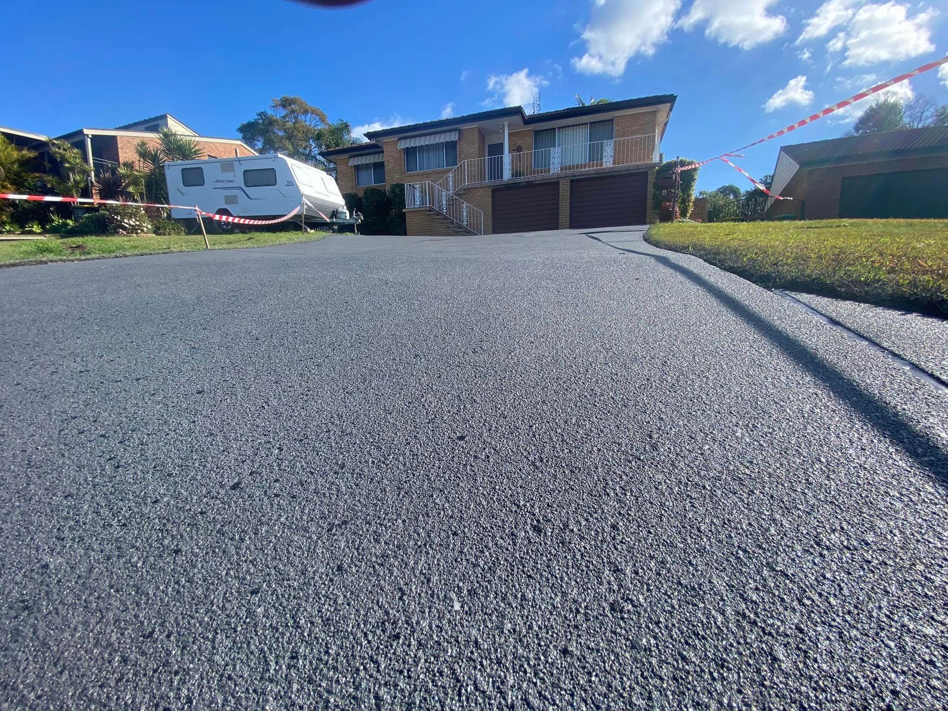 concrete driveway