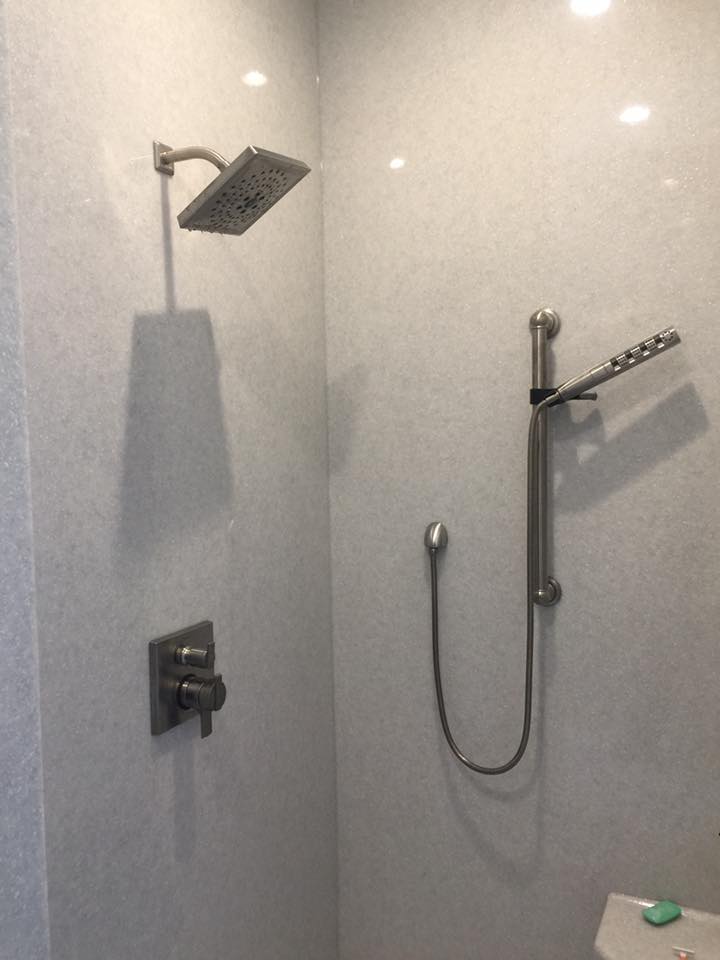 Floor Drain Cleaning — White Bathroom in Decatur, IL