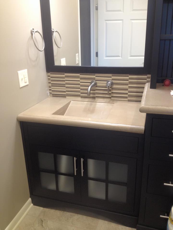 Washroom — Sink with Cabinet in Decatur, IL