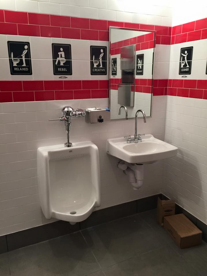 Clogged Toilet Repair — Red Toilet in Decatur, IL