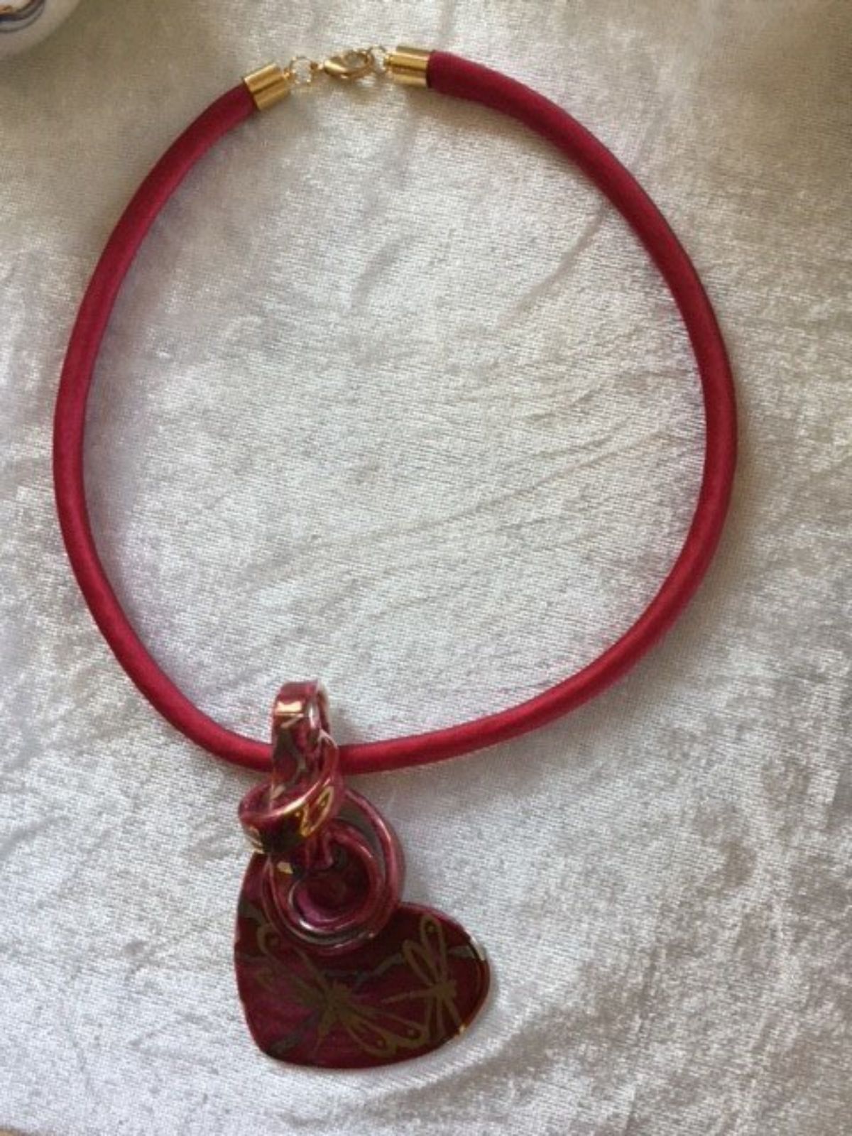 bijou ceramica rossa