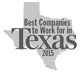 A logo for best companies to work for in texas 2015.