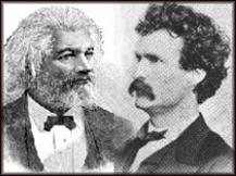 Mark Twain and Frederick Douglass