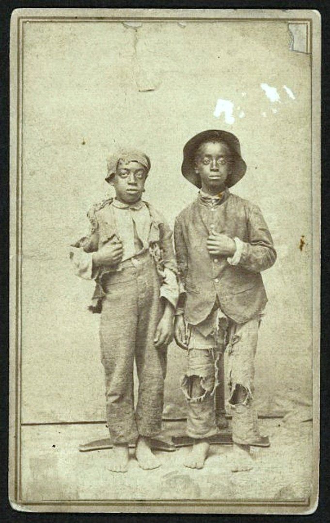 TWO AFRICAN AMERICAN SLAVE CHILDREN