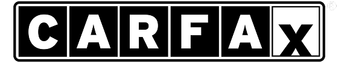 CARFAX logo in white letters on black square tiles with a yellow border | Allwine Curry Inc