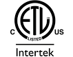 ETL Listed safety certification mark from Intertek.