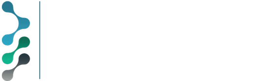Un fondo blanco con un logotipo azul, verde y negro.