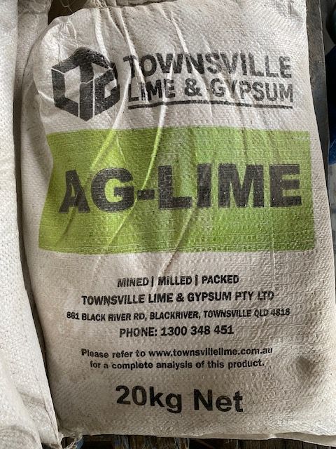 A Bag Of Ag Lime Is Sitting On A Table — Edmonds Landscaping Supplies in Bohle Plains, QLD