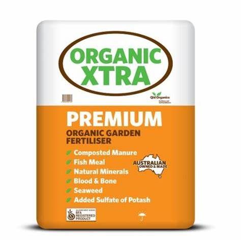 A Bag Of Organic Xtra Premium Organic Garden Fertilizer — Edmonds Landscaping Supplies in Bohle Plains, QLD