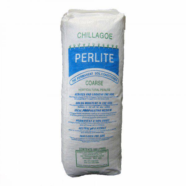 A Bag Of Perlite Coarse On A White Background — Edmonds Landscaping Supplies in Bohle Plains, QLD