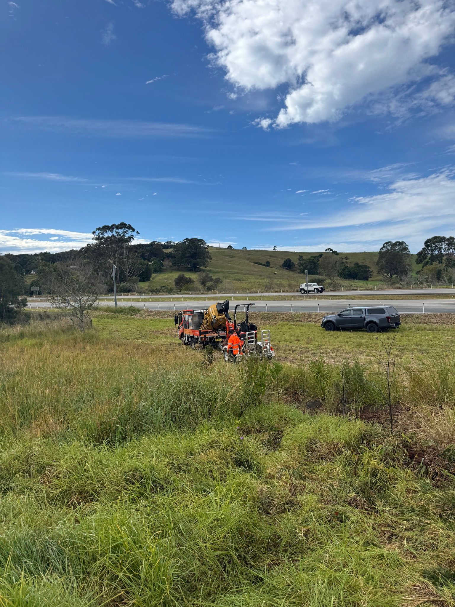 Roadside Construction Equipment and Vehicle — Gold Coast Leak Detection in Maudsland, QLD