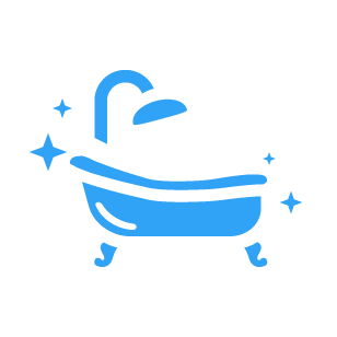 bathtub with shower icon