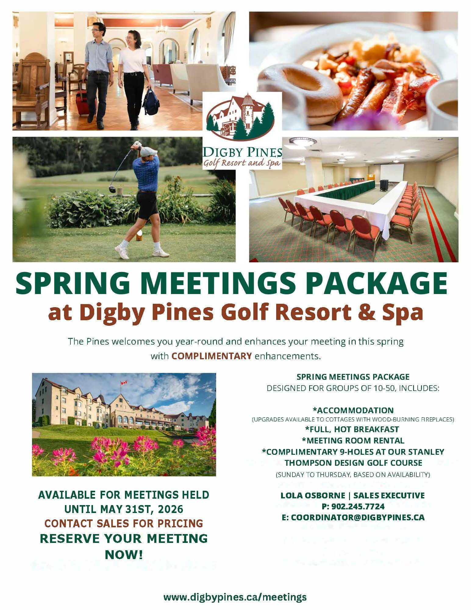 A winter meetings package at digby pines golf resort & spa