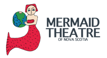 A logo for the mermaid theatre of nova scotia