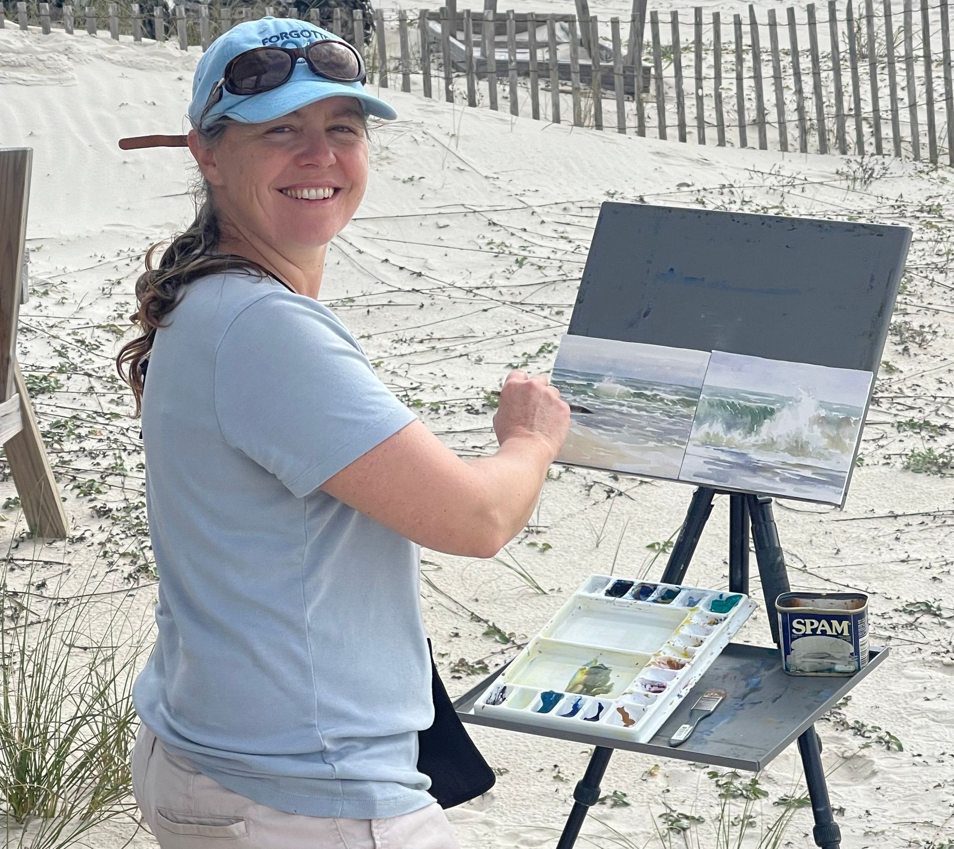Photo of Poppy Balser: artist in oils and watercolours