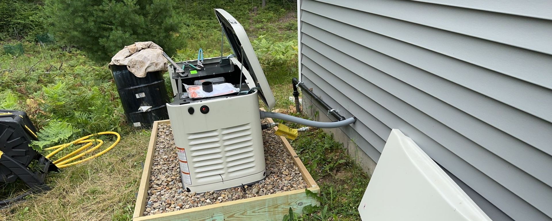 Generac Generator installed automatic standby electrical installation