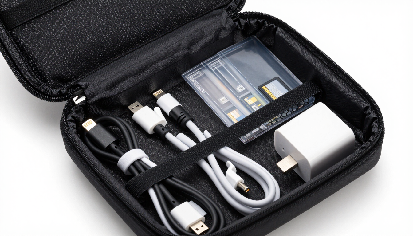 Organized tech pouch