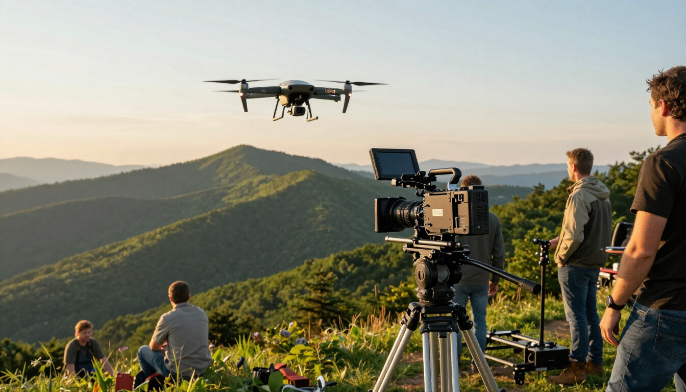 Professional videography equipment in Asheville