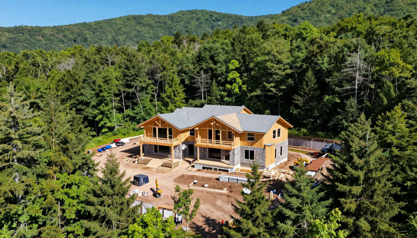 Construction Drone Flyover