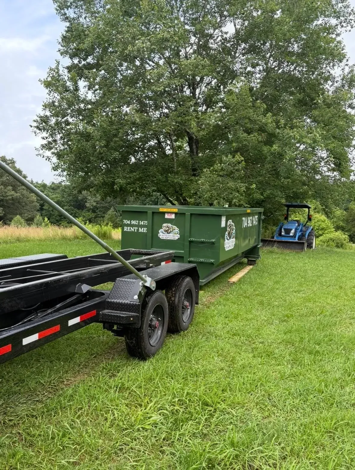 A graphic showing how to rent from swift dumpsters.