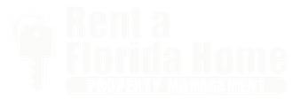 Rent A Florida Home Logo White - footer, go to homepage