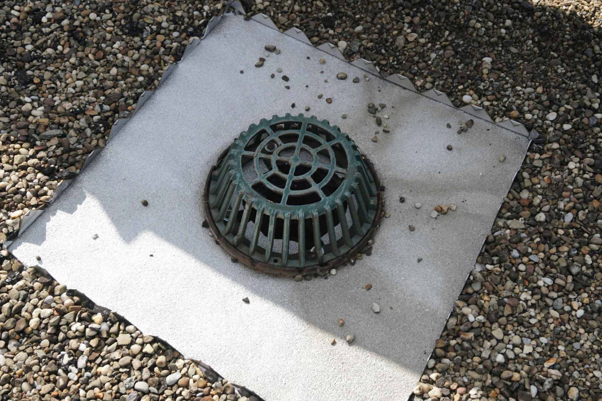 Roof Drain On A Flat Roof — Houston, TX — Richter’s Services Inc.