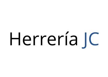 El logotipo de herreria jc está sobre un fondo blanco.