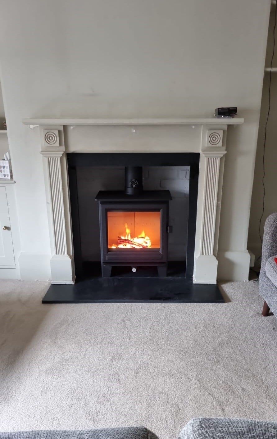 New wood burner installation New Forest