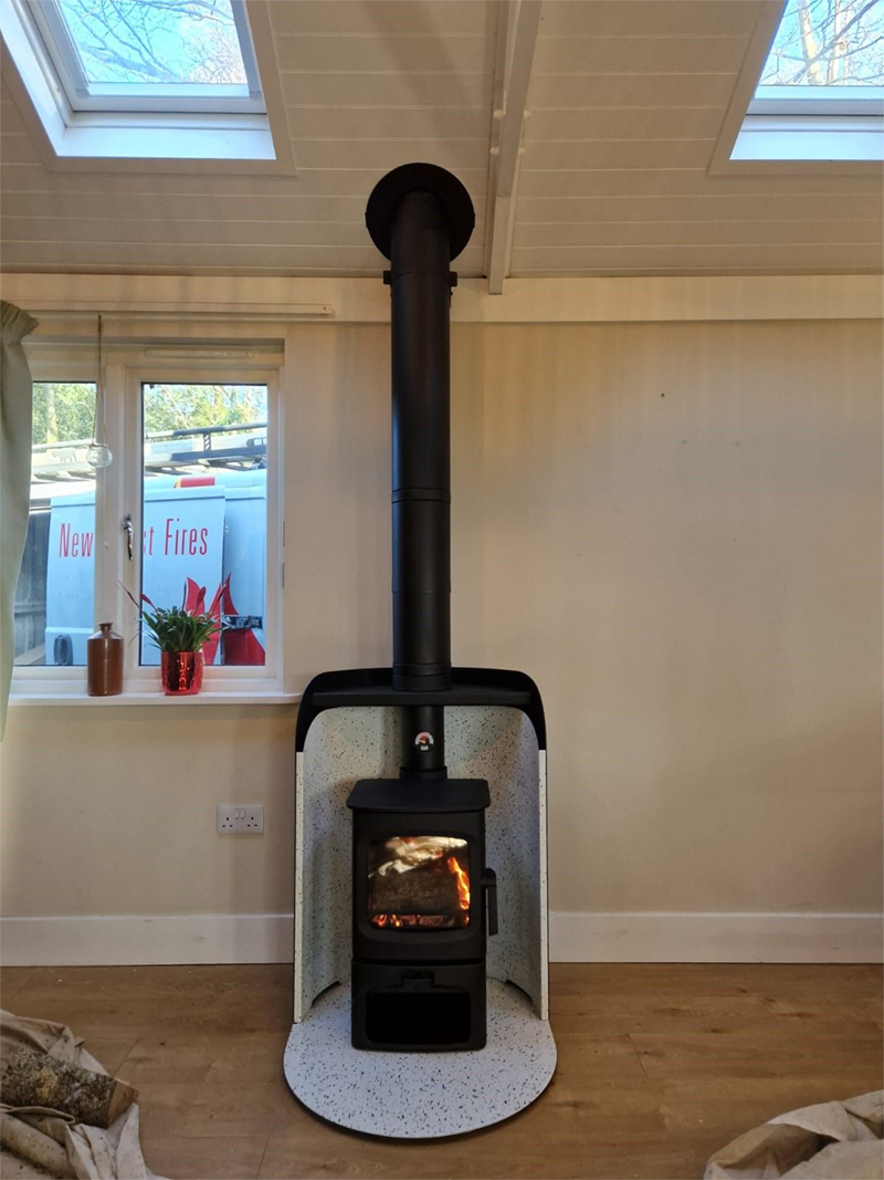 log burner installer lymington