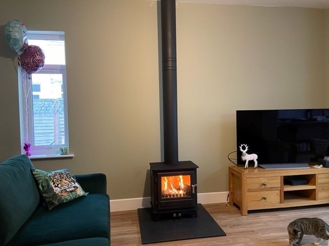 modern woodburning stove